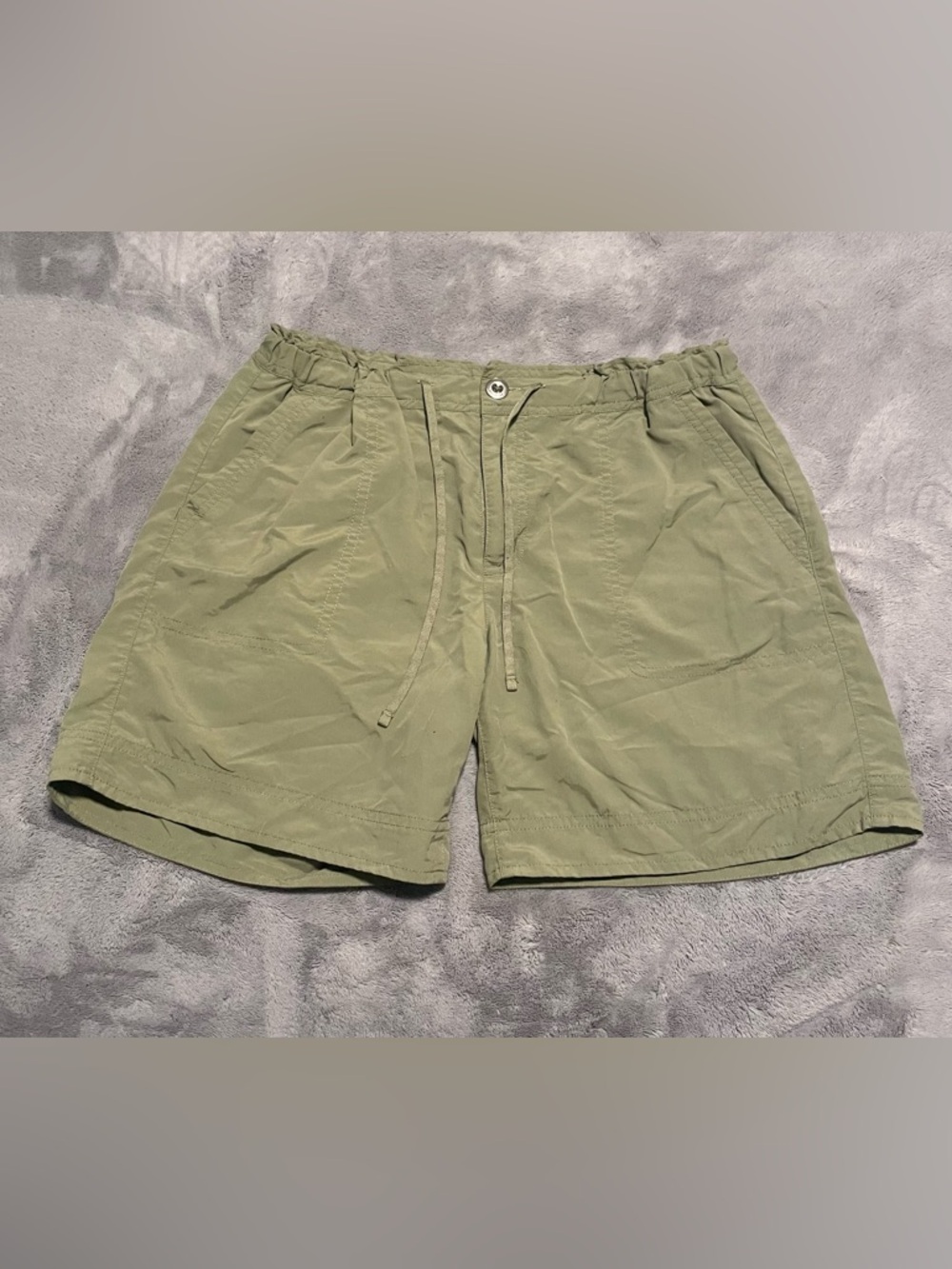 Patagonia Olive Green Athletic Drawstring Shorts